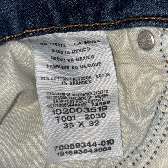 Lee Men's Jeans Slim Fit Straight Leg Mexico 35 x 32 - (B0425A) - Picture 7 of 9